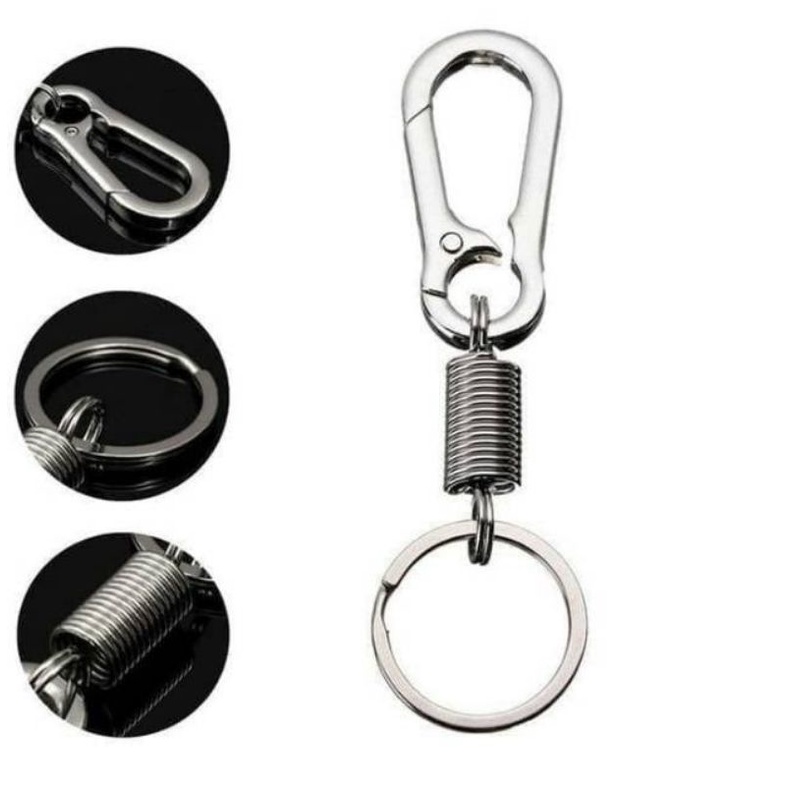 Karabiner Keychain Gantungan Kunci Stainless Steel Carabiner