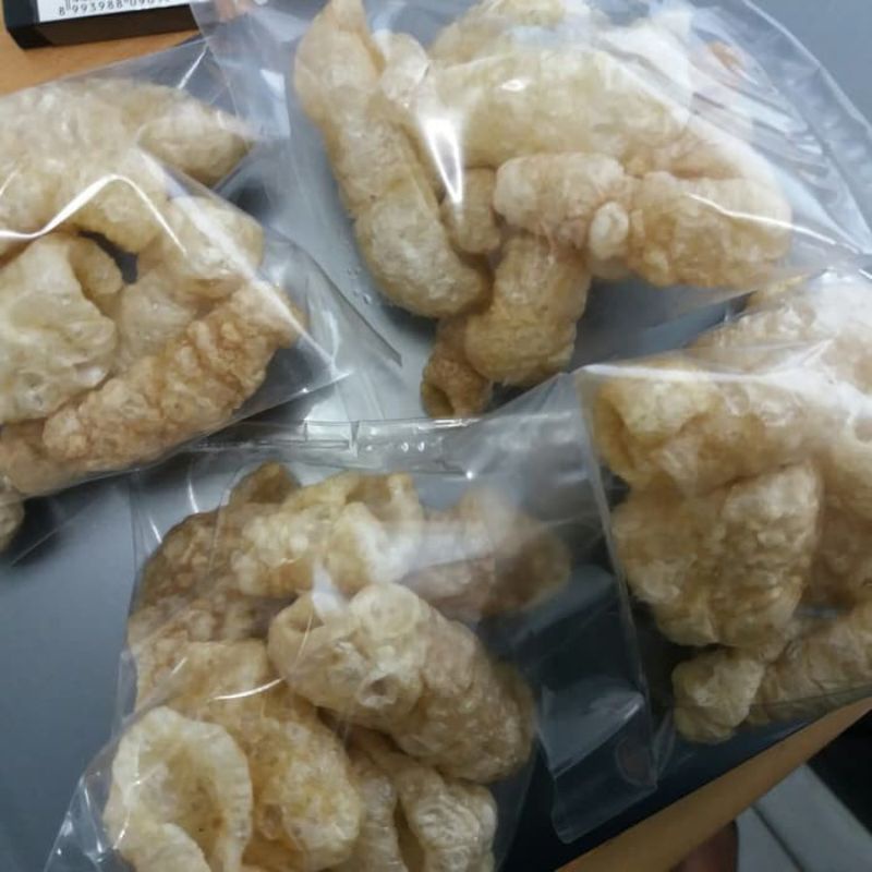 

kerupuk kulit babi 20gr | bakphok | krupuk kulit babi | bakphoi | kropok kulit babi