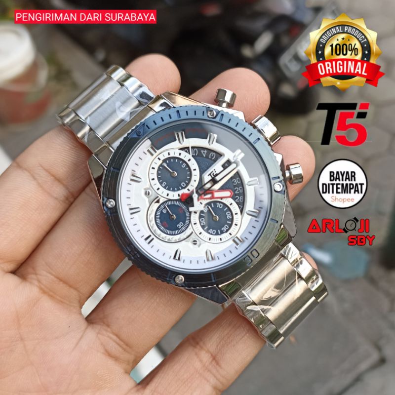 JAM TANGAN PRIA T5 H3642 CHRONOGRAPH ORIGINAL TAHAN AIR TERBARU