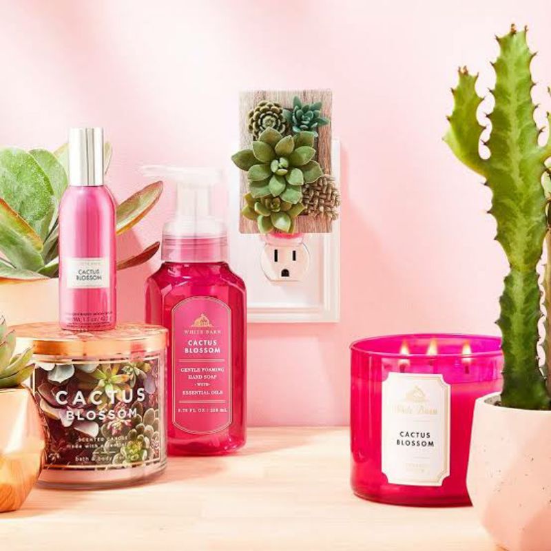 BATH &amp; BODY WORKS BBW CACTUS BLOSSOM SERIES MIST LOTION SHOWER GEL BODY CREAM HAND CREAM SHOWER GEL BODY CREAM LOTION MIST WASH WALLFLOWER ROOMSPRAY SCENTPORTABLE GENTLE GEL DEEP CLEANSING GENTLE FOAMING CREAMY LUXE