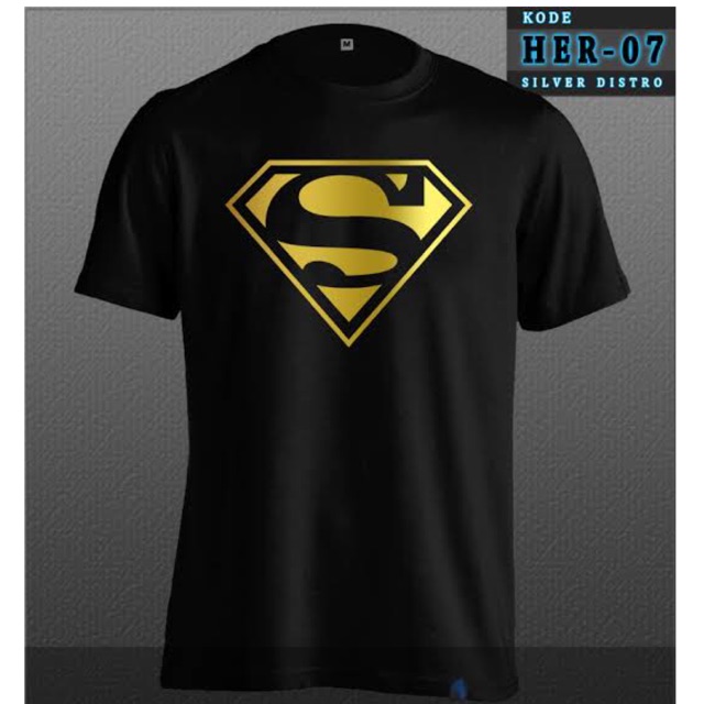 Kaos T-Shirt Superman Super Hero Cotton Combed 30s