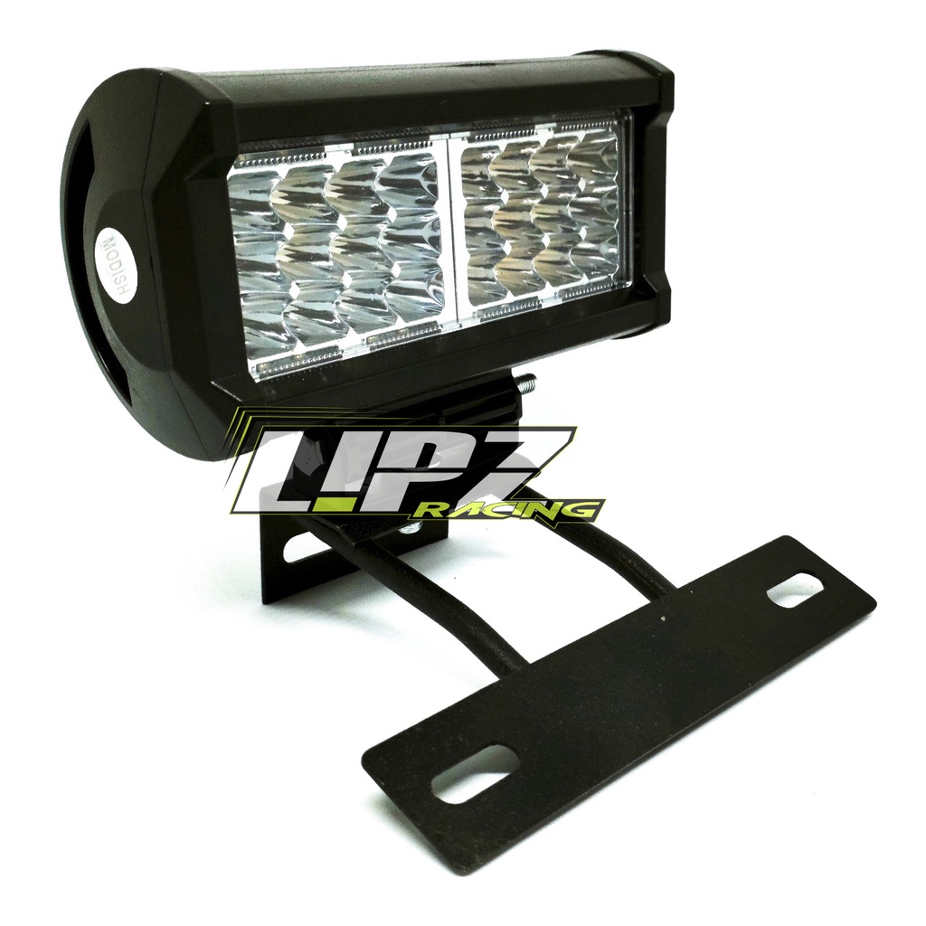 (PAKET) LAMPU SOROT TEMBAK LED 24MATA+BREKET RX-K 8-80VOLT/ 12DCV BAHAN PLASTIK WATERPROOF UNIVERSAL