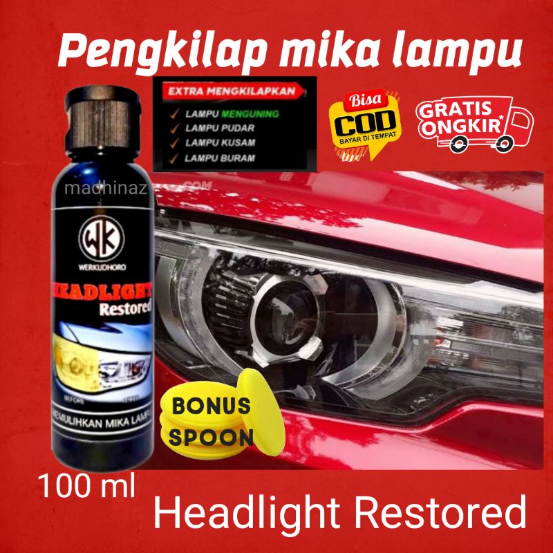 Pembersih Mika Lampu Mobil / Headlight Restored WK / Pengkilap Headlamp / Headlamp Polish