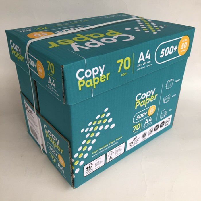 Kertas HVS A4 70gsm CopyPaper 550lbr [1box=5rim]