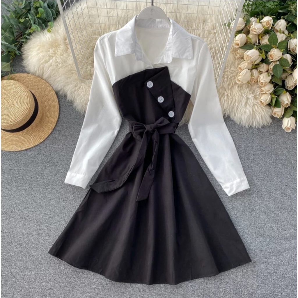 [NSFK] Dress Kayleen / Dress Casual / Dress / Longdress Korea / Baju Dres Wanita / Dres Wanita / Dress Wanita Murah