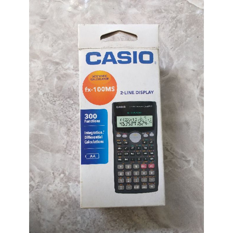 

Kalkulator Casio fx-100ms S-V.P.A.M (Second/Used/Bekas) Kalkulator Sekolah Kalkulator Kuliah Kalkulator Bekas