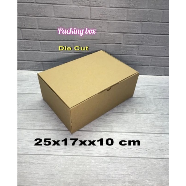 

kardus uk,25x17x10 cm box/karton die cut untuk packing dll