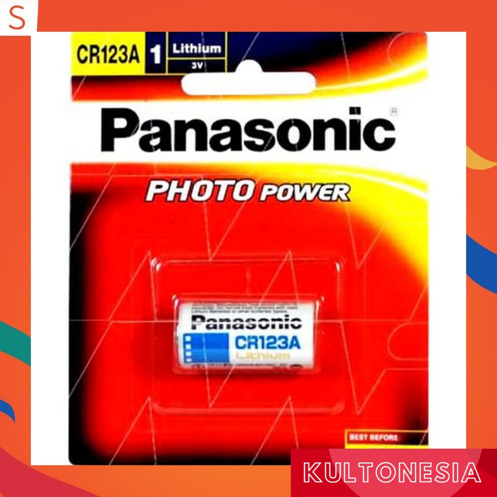 Baterai Panasonic CR123A Lithium 3V CR123