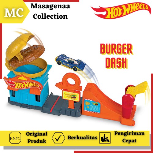 Mainan Lintasan Jalanan Arena Kota Trek Hot Wheels Hotwheels Hotwheel Track City Makanan Playset Ori