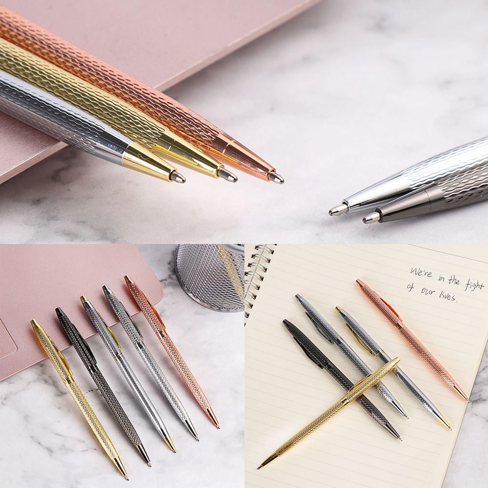 Suyo Metal Ballpoint Fashion Alat Tulis Logam Kantor Halus Perlengkapan Menulis