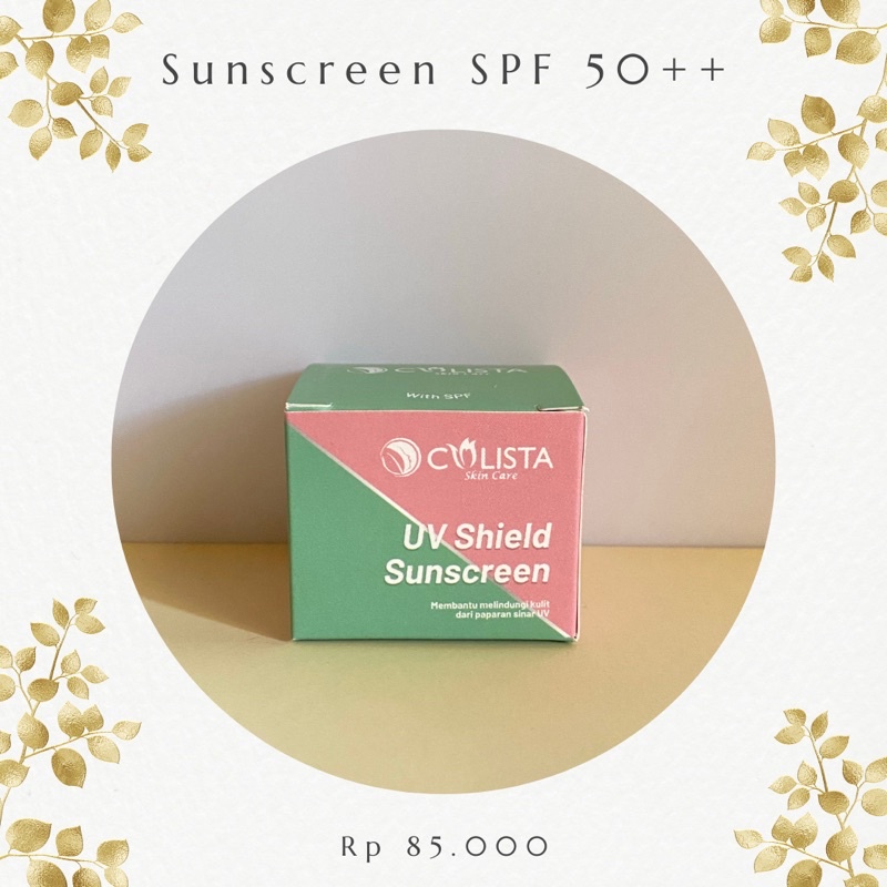 Sunscreen colista skincare