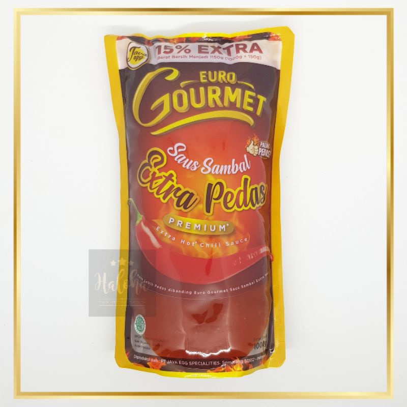 Euro Gourmet Saus Sambal Extra Pedas 1000g / 1kg