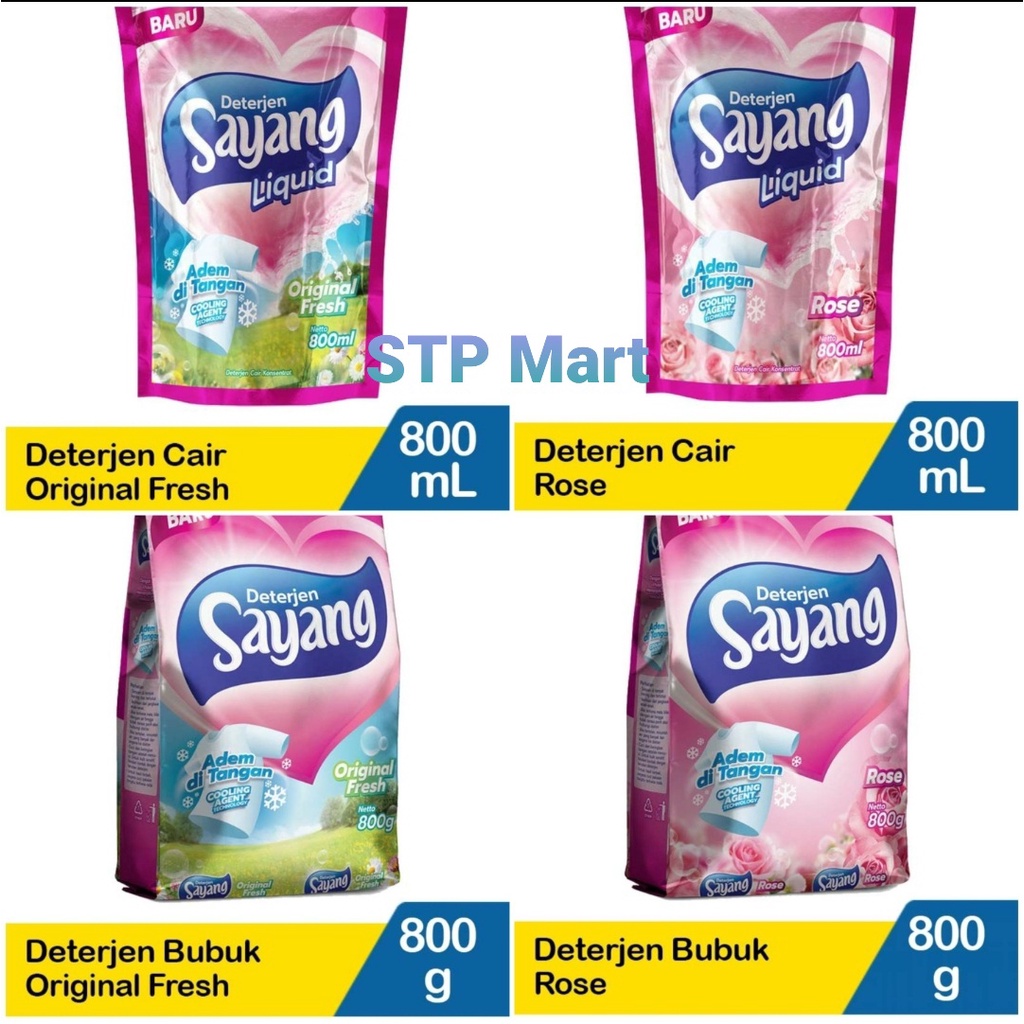 BARU DETERJEN BUBUK SAYANG DAN DETERJEN CAIR TERMURAH 800G