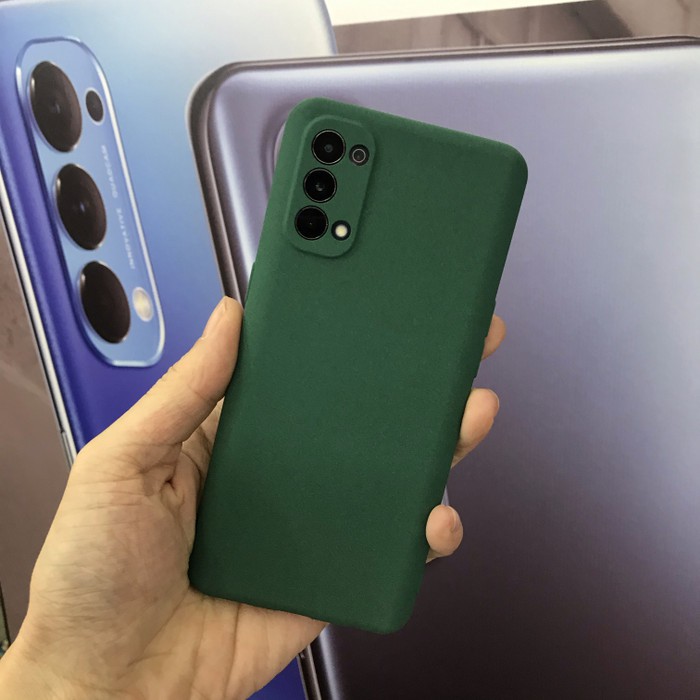 PREMIUM TPU SANDSTONE SOFT JELLY CASE CAMERA PROTECTOR OPPO RENO 4