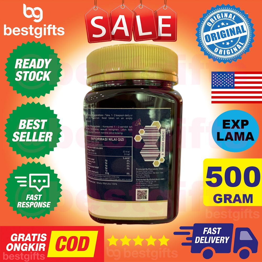 GNC LAC MANUKA HONEY 8+ UMF 8 GOOD FOR HEALTH ANTIOKSIDAN IMUN KEKEBALAN DAYA TAHAN TUBUH 500 GRAM