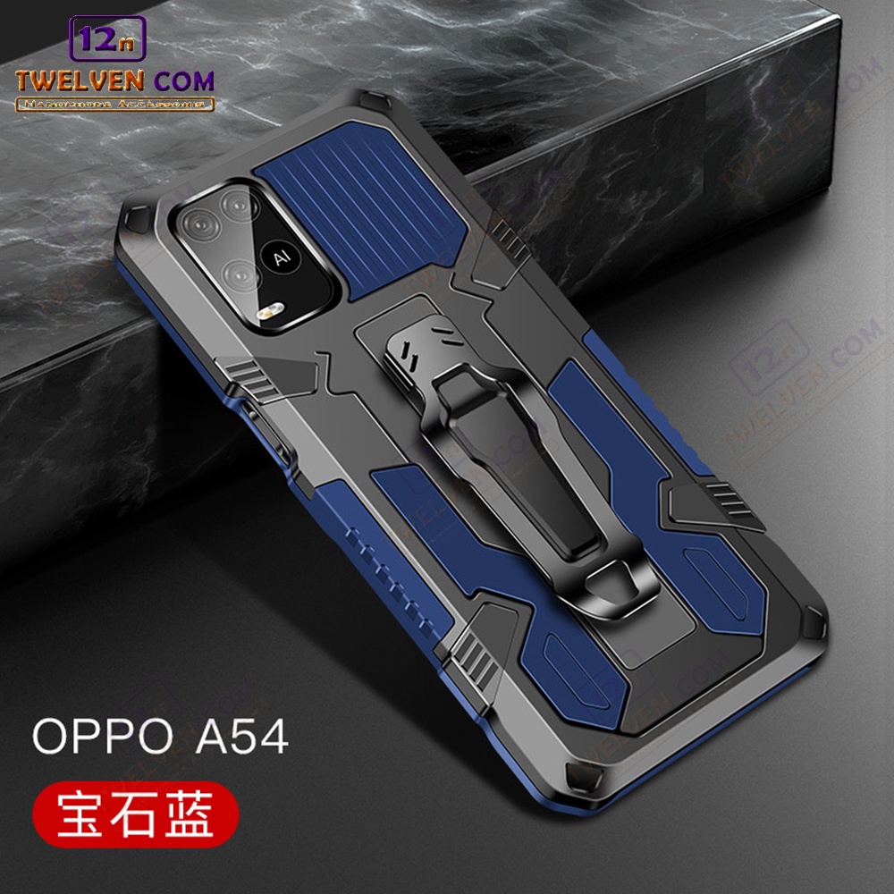 Case Shockproof Oppo A54 Armor Hardcase Stand Clip