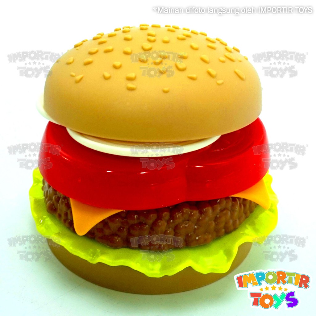 Burger Mainan Anak Plastik Ber-SNI &quot;KRABBY PATTY&quot; SPONGEBOB