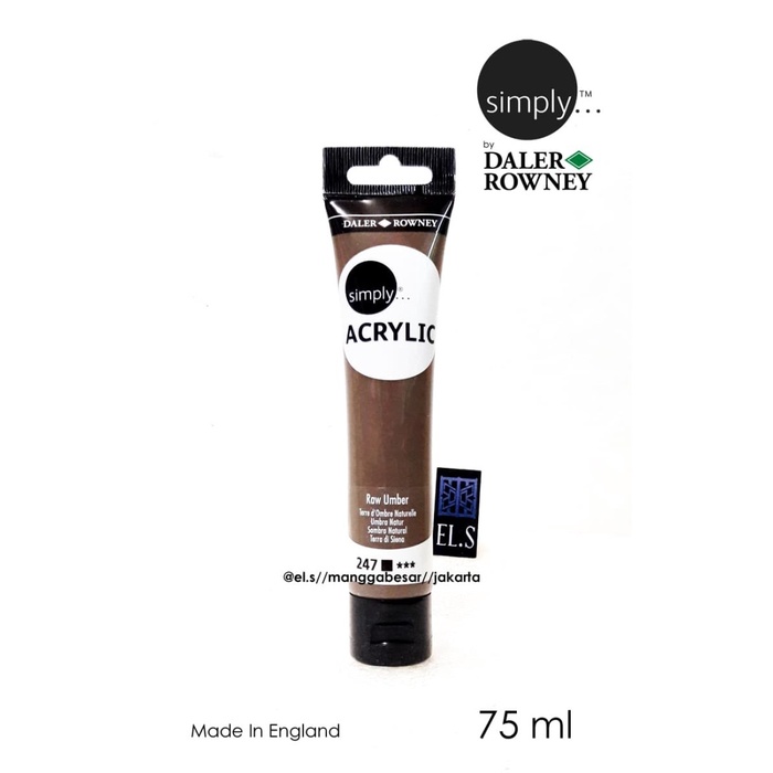 

Hot Sale Daler Rowney Simply Acrylic Raw Umber 75 Ml ( Cat Akrilik ) Murah