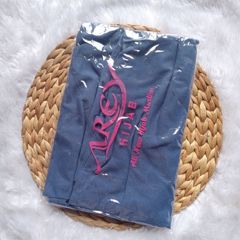 Hijab Instan AREY BERGO /jilbab bergo/ AREY BERGO LIST // BERGO FARAH-Denim