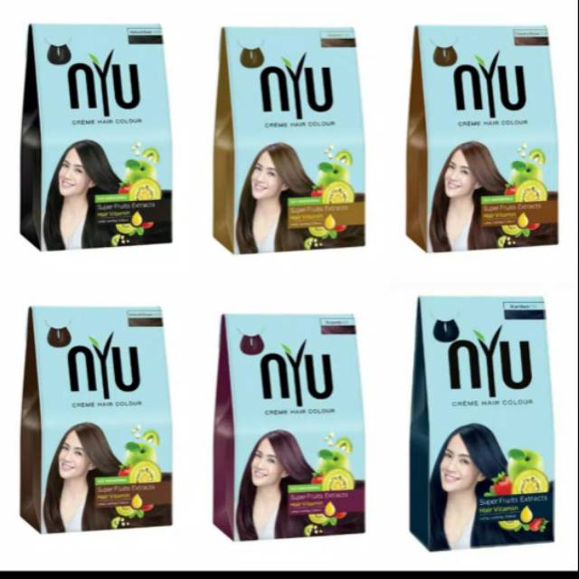 Jual Pewarna Cat Rambut Semir Nyu Creme Hair Colour Ada 7 Warna Shopee Indonesia