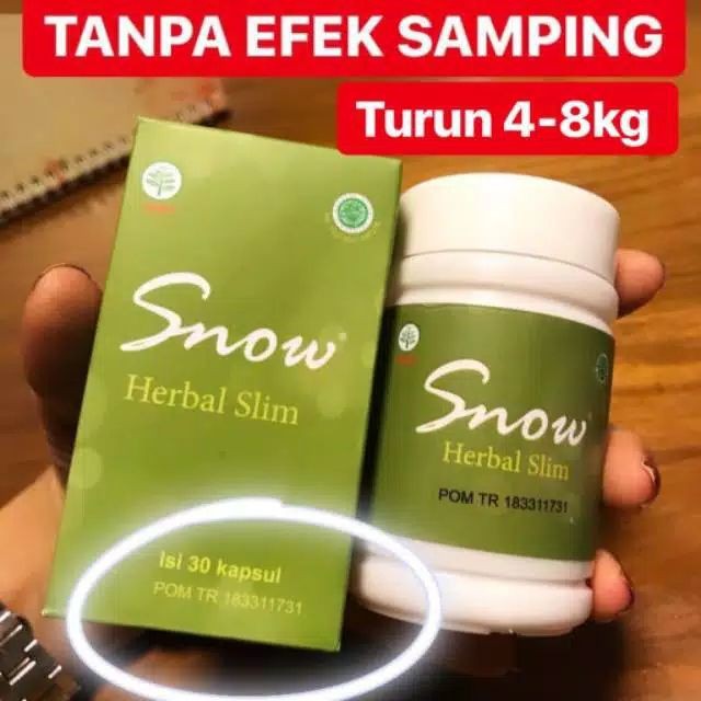 Snow Herbal Slim Pelangsing Bedan Herbal Alami BPOM