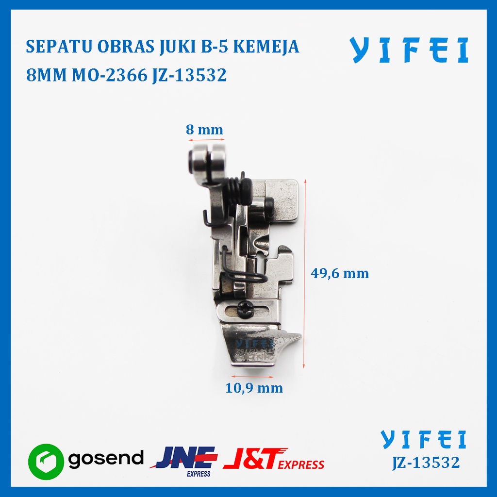 118-77552 Sepatu Mesin Obras JUKI MO-2416 2516 Benang 5 YIFEI-13532