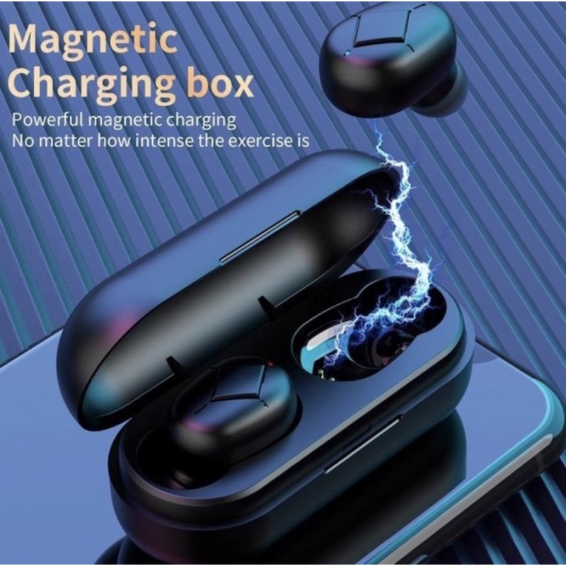 Headset Bluetooth L12 TWS V5.0 Magnetic Charging Box - Headset bluetooth L12