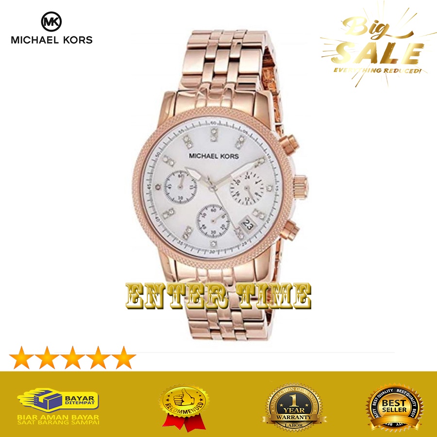 HOT PROMO JAM TANGAN WANITA BRANDED MICHAEL KORS MK5026 sTAINLESS JAM TANGAN KASUAL WANITA TERBARU L