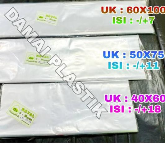 『KP』 Plastik Kantong Besar Laundry PP Bening 40x60 50x75 60x100  Plastik Loundry Sayur Ikan Sampah D