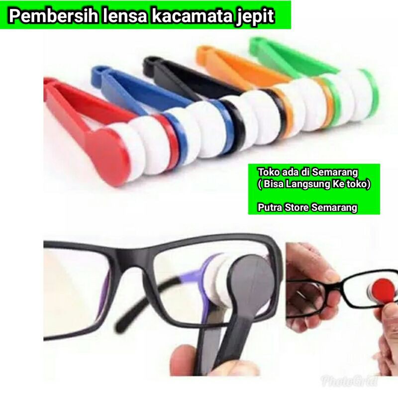 Pembersih lensa kacamata Microfiber Pembersih kacamata Jepitan pembersih kacamata