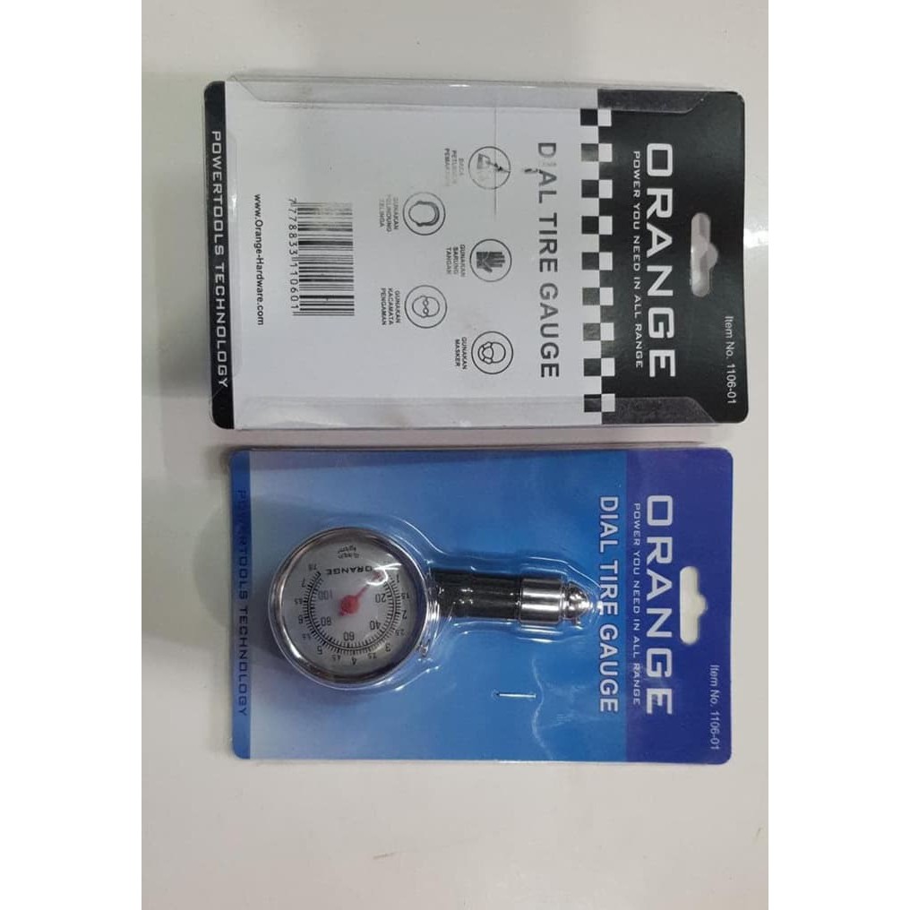 ORANGE Tire Pressure Gauge BESI Alat Tester Ukur Tekanan Angin Ban