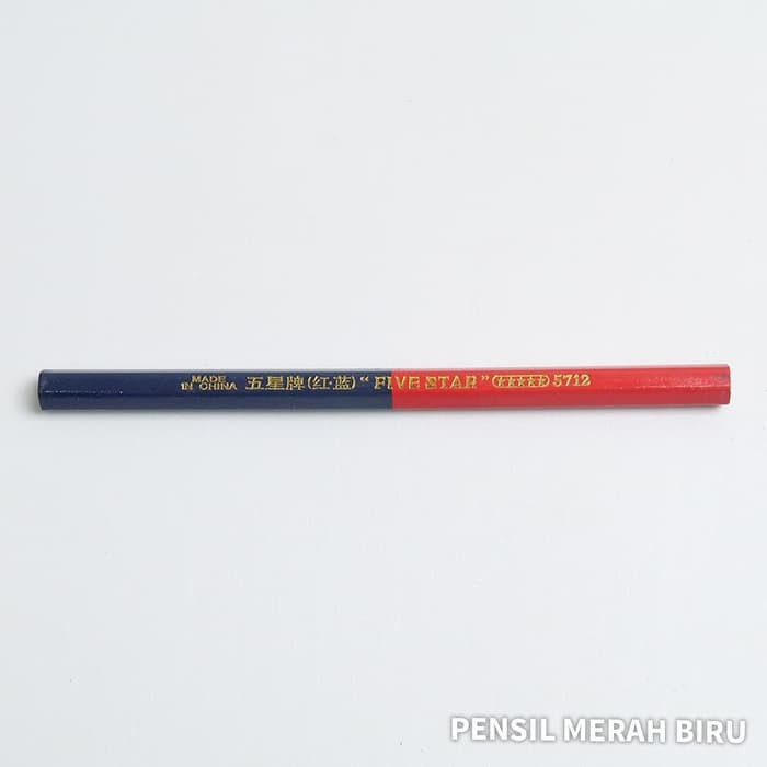 1pcs Pensil Pola Merah Biru merk Five Star