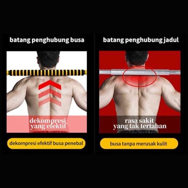 E-Buy Dumbbell 10Kg Barbell Set Dumbbell Set Dumbbell Barbell 2 In 1 /Kuning Set Dumbbell Barbell