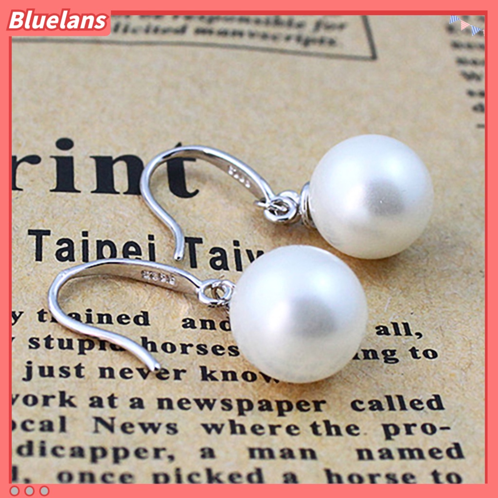 Bluelans Dangle Earring Elegant Exquisite Ornament Simple Faux Pearl Eardrop