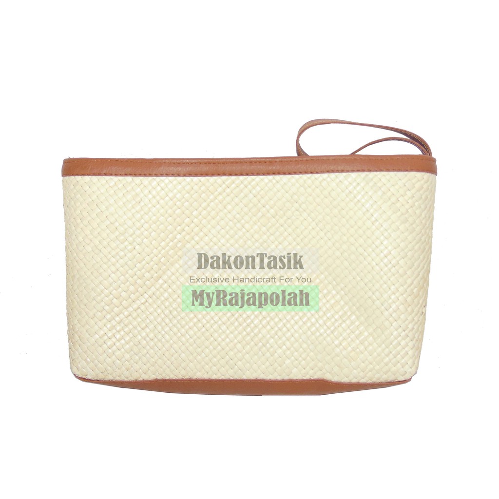 DT-17155 Dompet Tangan Pouch Kosmetik Anyaman polos Untuk Kerajinan Decoupage