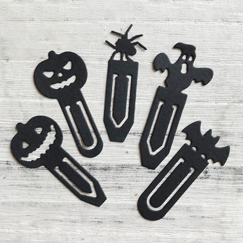 Cetakan Stensil Cutting Dies Motif Halloween Bahan Metal Untuk Scrapbook / Craft DIY / Embossing