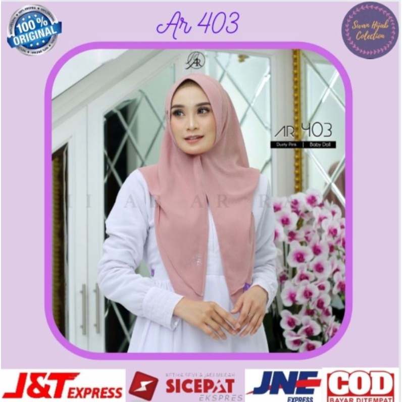 jilbab hijab kerudung bergo instan hoodie terbaru Arrafi Ar 403 kerudung ORI wanita cantik