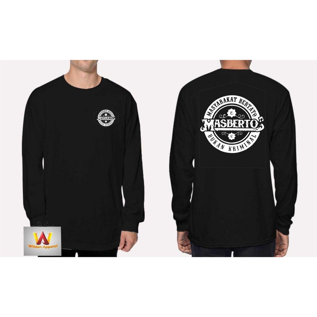 KAOS MASBERTO MASYARAKAT BERTATO Jumbo Lengan Panjang
