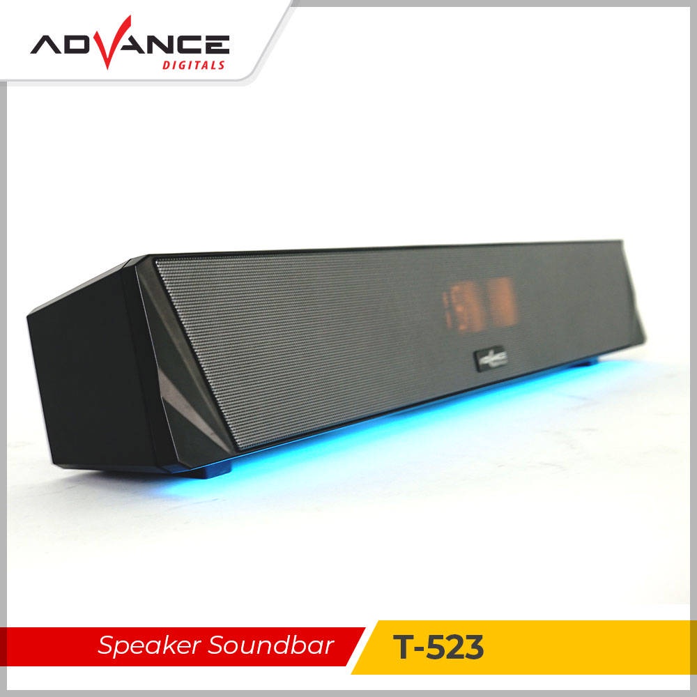 【READY STOCK】 Advance Speaker Bluetooth Soundbar BT Music Box Speaker Wireless Speaker Portable T523 Alarm Clock Garansi Resmi 1 Tahun