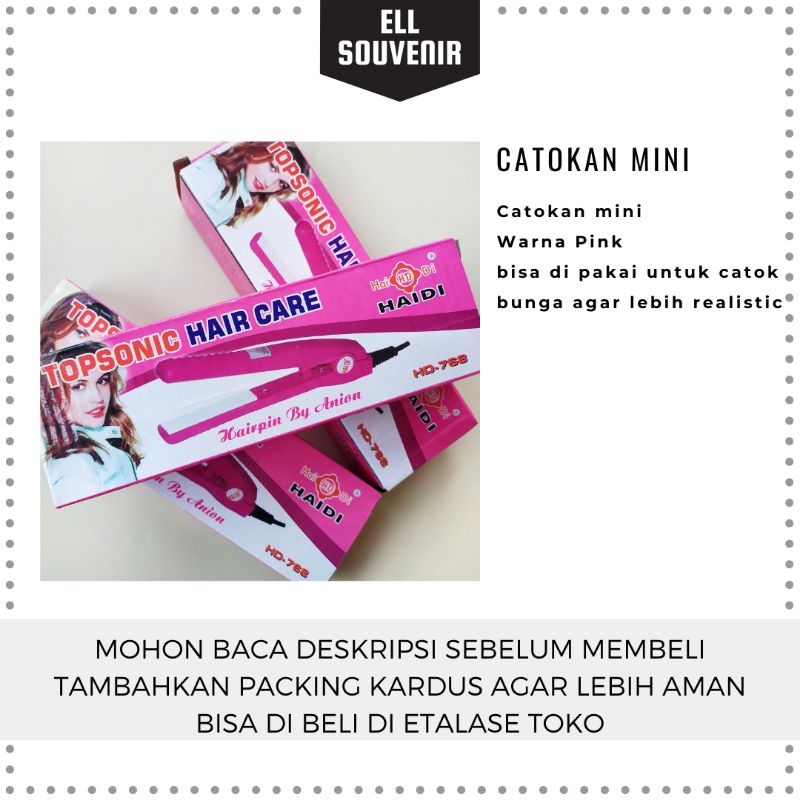 CATOK MINI / CATOKAN PINK / CATOK BUNGA / CATOK KRITING