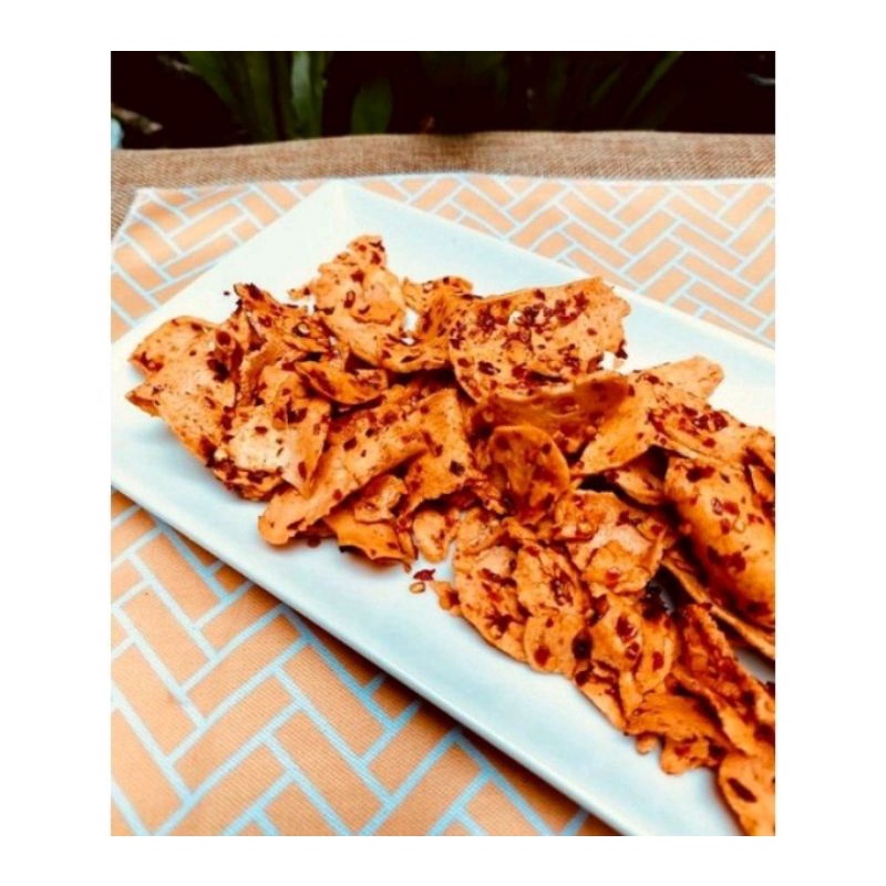 

Keripik basreng daun jeruk isi 250gram/basreng gepeng/basreng bulat/basreng renyah