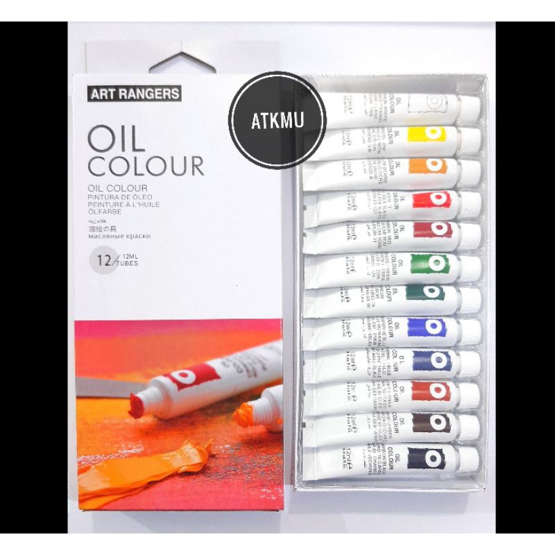 

Cat Minyak / Oil Colours Art Ranger 1 Set 12 Warna 12ml ORIGINAL