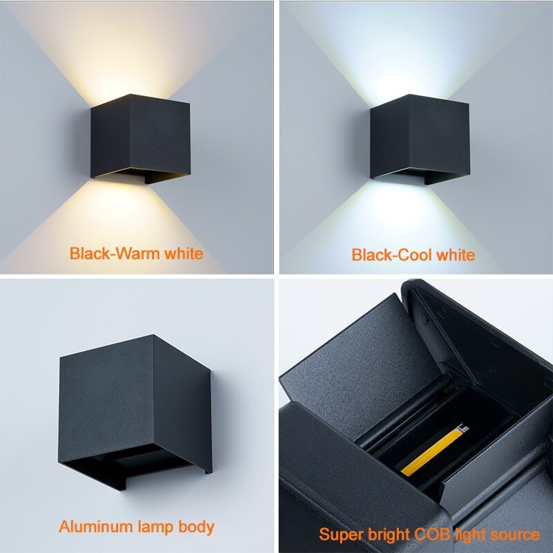 Bisa COD Lampu LED Hias Dinding Minimalis Wall Lamp 7W Warm White - Eleven W19003