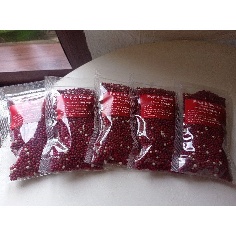 100gr Pupuk Dekastar Osmocote Thailand SLOW RELEASE MERAH/Pupuk Merah/Pupuk tanaman hias/SR19-10-13