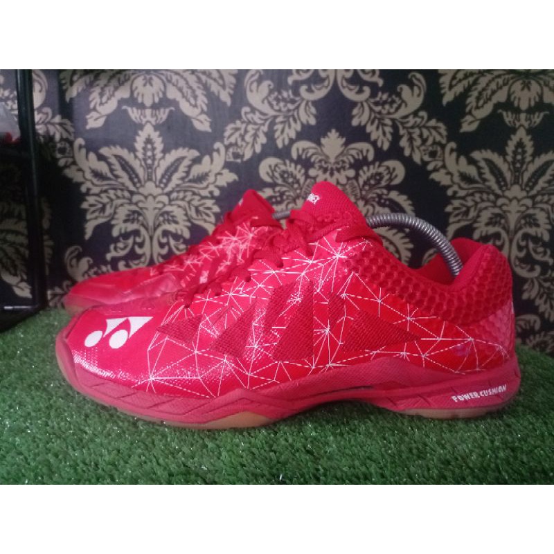 Sepatu Badminton Yonex Aerus 2 Red Original Second