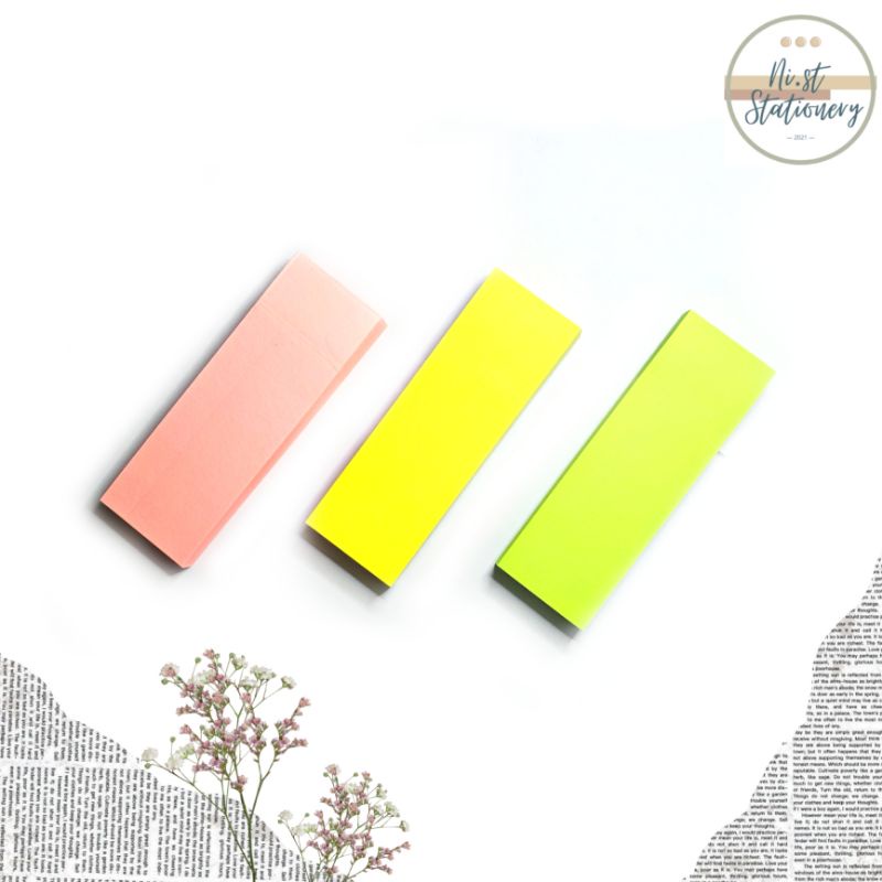 

[MEMO STICK] Stick Note Paper / Kertas Memo Tempel 3 varian warna