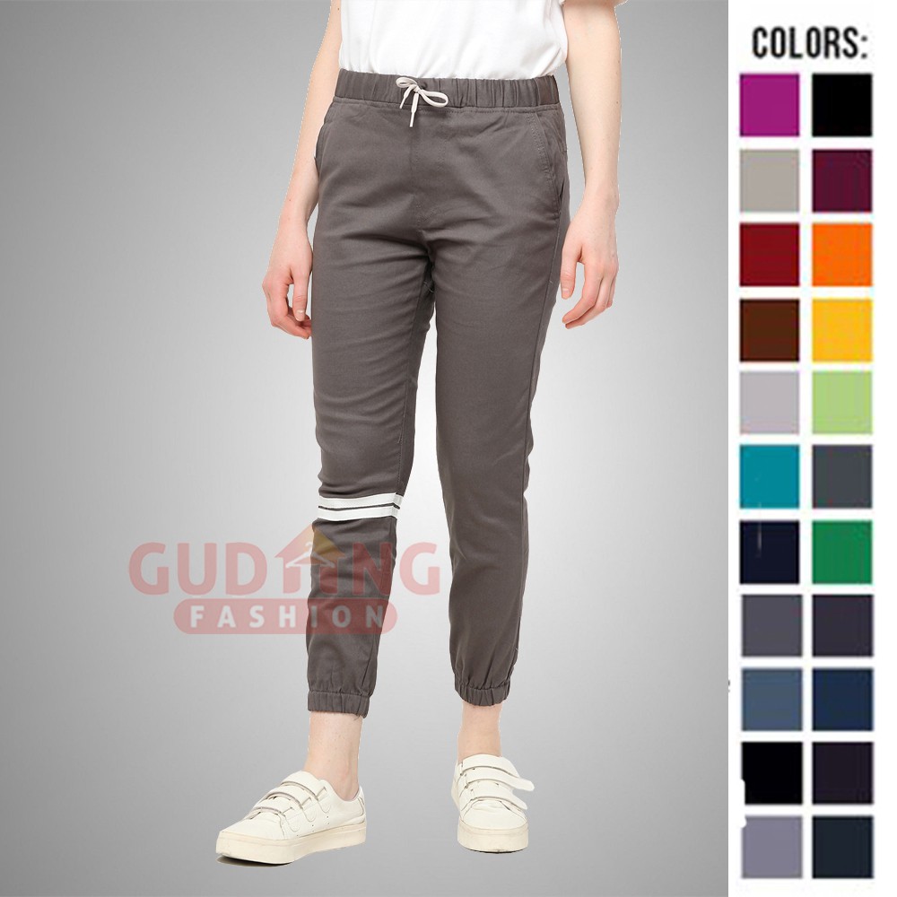 Celana Jogger Wanita Terbaru Pakaian Olahraga Jogging - Banyak Pilihan Warna CLN (COMB)