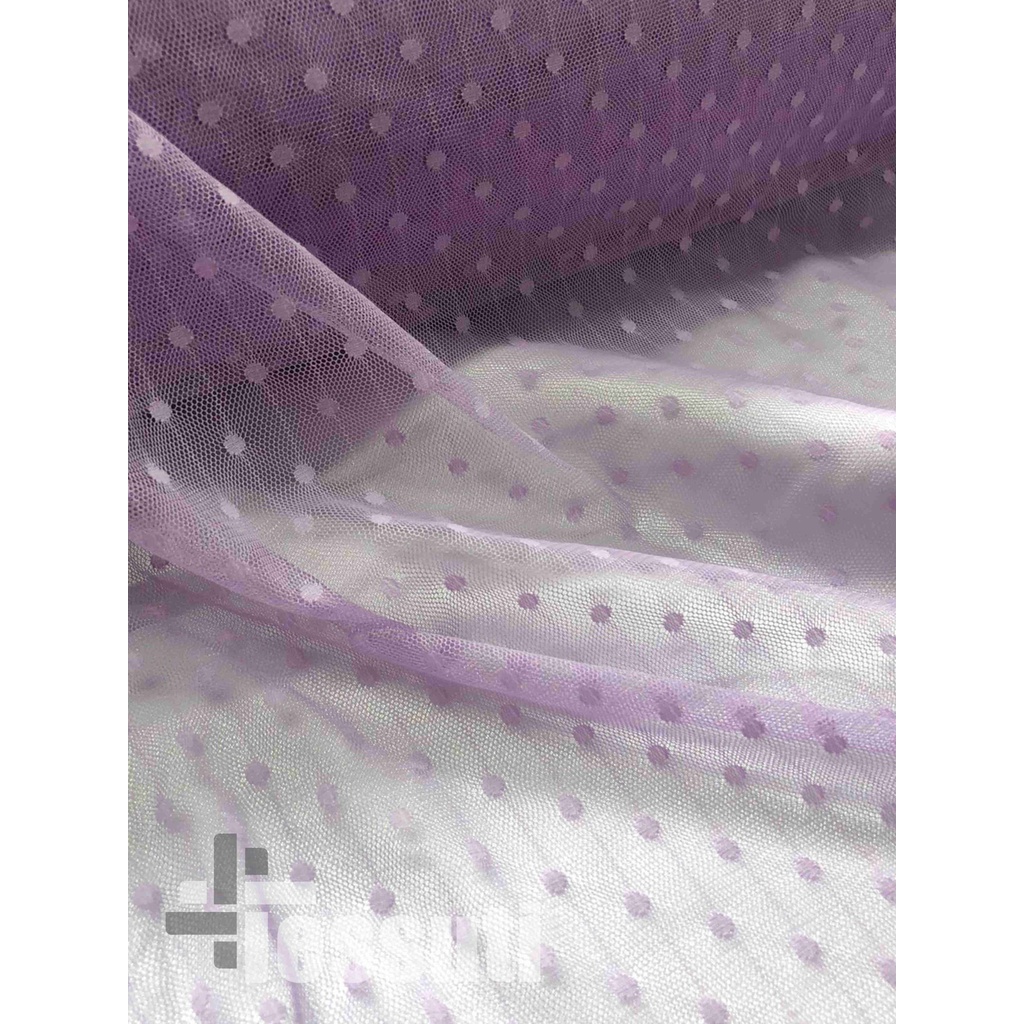 KAIN TILE HALUS DOT / BINTIK / SOFT TULLE POLKADOT-lilac