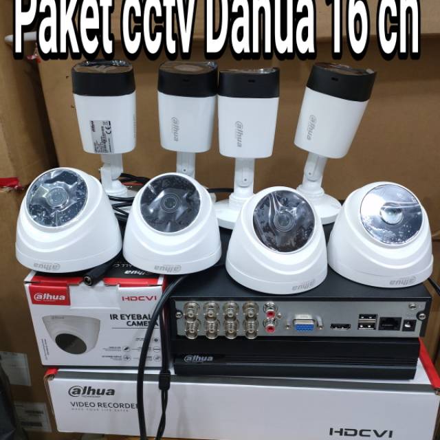 Paket cctv 16 ch Dahua 2 MP murah + HDD 2 TB komplit tinggal pasang