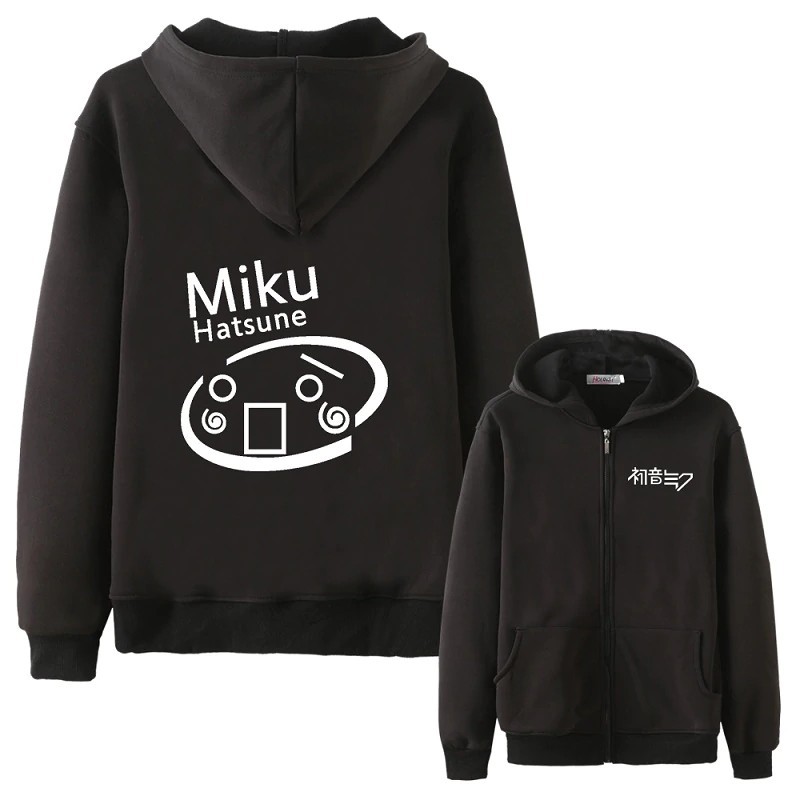 Jaket Hoodie Zipper Miku Hatsune